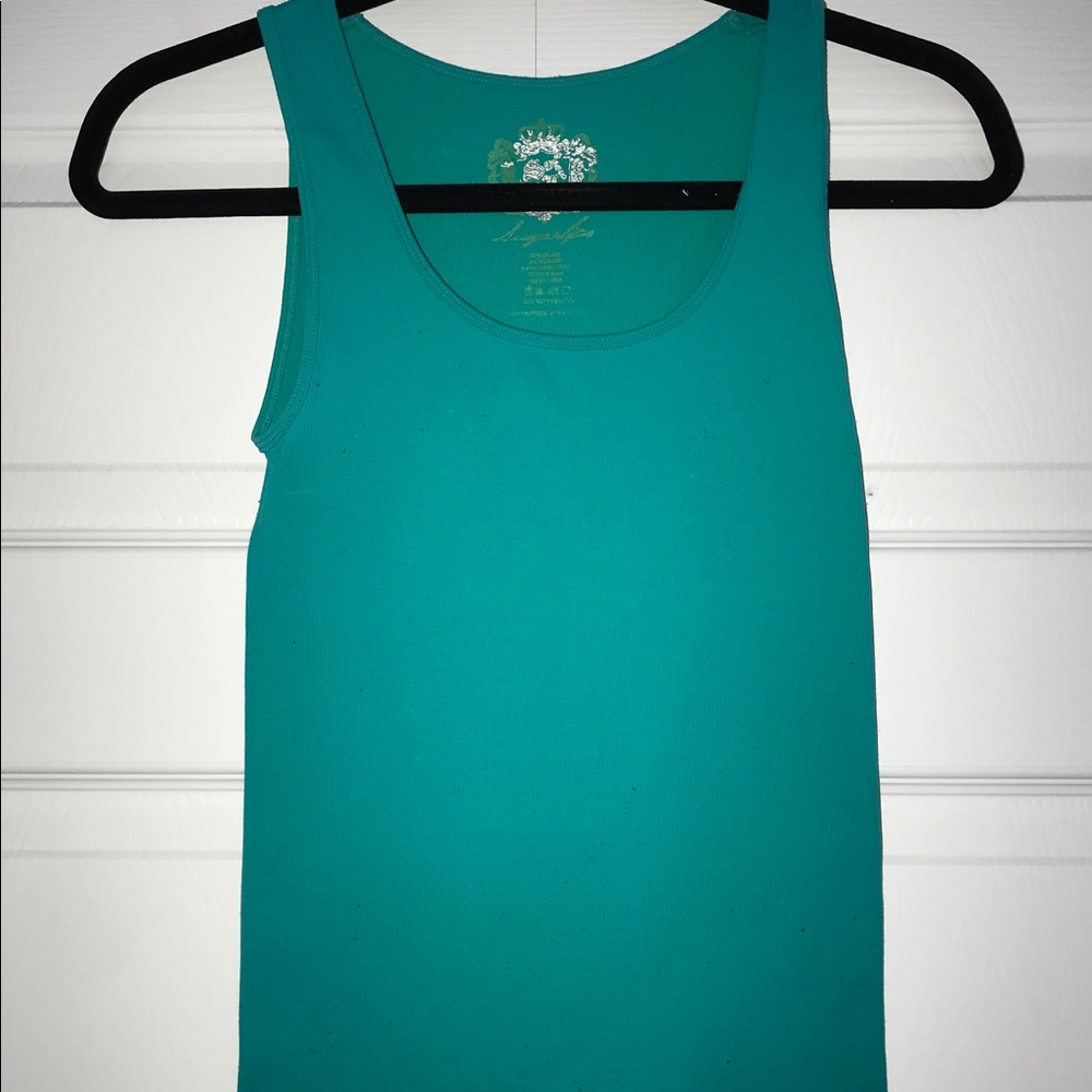 Turquoise sugarlips tank